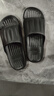 安尚芬拖鞋男士夏季浴室大码室内家居踩屎感防滑厚底情侣凉拖鞋女外穿 黑色 46-47 适合45-46（内长270mm） 实拍图