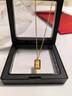 周六福黄金项链男女小金砖足金吊坠生日礼物计价A0612643约4.6g40+5cm 实拍图