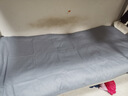 老粗布100纯棉床单单件宿舍单人全棉加厚床笠棉麻条纹被单三件套 【吸湿透气 亲肤舒睡】高级灰 120x230cm二件套【床单+枕套1只】 实拍图