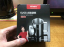 欧乐多316不锈钢水杯儿童水杯带把小学生水杯带盖保温水杯防摔防烫杯 316双层带盖水杯400ml 400ml 实拍图