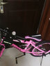 儿童自行车6-10岁7-12岁女童学生车小孩脚踏车单速变速碟刹山地车 高配粉色丨单速+后货架+大礼包 20寸【适合身高130-150cm】 实拍图