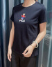 FILA 斐乐女装官方女士短袖T恤夏季休闲运动内搭t恤运动上衣 传奇蓝-F51W328152FNV M （165/84A/M） 实拍图