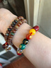 鸿颖五路财神朱砂玛瑙手串男女款本命年朱砂手链送老婆女友 五路财神12mm礼盒装 实拍图