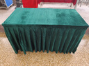 点丫 会议桌布长方形长条室桌商务展会桌套罩纯色金丝绒布艺定制桌裙 墨绿色（开会展会等都可） 定制尺寸(不支持退换) 实拍图