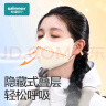 稳健稳健口罩秋冬保暖防晒口罩 可水洗立体护眼角 米杏白 1片/袋 实拍图