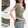 森马（Semir）短袖t恤女短款假两件百搭上衣25夏装显瘦U领套头衫109325100015 实拍图