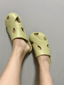 朴西2025夏季女款居家外穿洞洞鞋静音软底浴室洗澡防滑可外穿包头拖鞋 牛油果绿 【夏季清新色】 36-37 实拍图