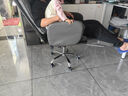 英斯迪尔（INSDEA）家用老板椅舒适久坐办公椅电脑椅可躺靠背椅书房书桌商务沙发座椅 灰色+脚踏-纳米皮【加厚乳胶】 钢制脚 实拍图