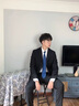 罗蒙男士西服套装商务职业正装小西装结婚新郎上班春秋季修身外套 黑色（单件西服） XL 实拍图