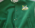 真维斯儿童外套春秋款女童棒球服男童帅气衣服春季童装上衣小孩洋气春装 绿 小绿毛x/J毛毛兽 130 晒单实拍图