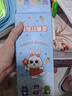 EWIWE双层杯盖儿童杯不锈钢弹盖水杯子一键锁扣萌趣公仔杯头带杯套背带 双层盖/耐摔硅胶套/蓝色/约 500ml 实拍图