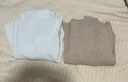 俞兆林针织打底衫女春季内搭半高领毛衣修身长袖中领上衣灰色 实拍图