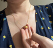 老庙黄金吊坠女足金胖福小金坨金项链小胖福送女友宝宝生日周岁百日礼 小胖福约：0.5g 实拍图