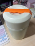 哈尔斯（HAERS）焖烧杯壶316不锈钢大容量宽口保温饭盒上班超长保温汤罐 白色【焖粥带饭赠餐勺】1000ml 实拍图