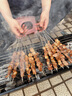 柒岛【一站购齐】团建烧烤食材半成品羊肉串腌制烧烤套餐食材串串 畅销4-6人净重4.8斤，10种150串 实拍图