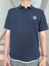 真维斯（Jeanswest）Polo衫男夏季重磅假两件短袖上衣宽松大码美式潮牌翻领半袖保罗衫 藏青 L 建议体重130-145斤 实拍图