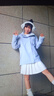 骆驼（CAMEL）户外冲锋衣三合一可拆防水登山服3513月光蓝,女XXL 实拍图