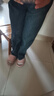 萝美酱2025新款牛仔裤女春秋阔腿宽松裤子高腰小个子窄版休闲裤秋冬直筒 复古蓝小个子【身高158cm以下】 L 【建议110-123斤】 实拍图