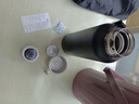 保温杯男士316不锈钢全钢保温壶便携泡茶杯大容量茶水分离水杯子 黑色1500ml[智能盖/带杯套] 实拍图