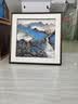 琅櫃坊手绘山水国画玄关水墨画办公室茶室高山流水中式装饰画名家书画 A-山中早春 画芯加框90-90CM 实拍图