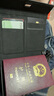 spigenuniversal Passport Holder保护套 多功能护照保护卡包皮夹套钱包高端出国旅行旅游收纳盒手机sim 护照夹黑色+挂绳黑色 防盗刷护照夹 实拍图