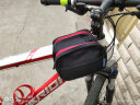 WHEEL UP山地车包自行车前包上管包马鞍包骑行包横梁包户外骑行装备配件 红色 实拍图