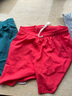 【可放手机】冰丝速干运动短裤跑步三分裤情侣款沙滩裤短裤运动裤 湖蓝+西瓜红 XL （推荐125-140斤） 实拍图