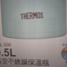 膳魔师（THERMOS）保温杯保冷杯浅薄荷500ml不锈钢水杯学生杯子JNL-500 实拍图