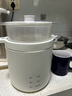 olayks立时 出口日韩迷你电饭煲1-2人 小电饭锅小型 1.2L多功能家用小2人煲汤煮粥米饭锅内胆不粘可保温 【陶瓷釉内胆】陶白色 1.2L -带蒸笼 实拍图