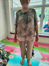 啄木鸟中老年人女装奶奶装夏季t恤50-60岁妈妈装春秋洋气套装老太太衣服 190款浅绿上衣+米色阔腿裤 XL 建议 90-105斤 实拍图
