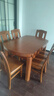 梵宜实木餐桌椅组合胡桃木家用小户型可伸缩折叠椭圆形吃饭歺桌子301# 1.35m一桌6椅 金丝胡桃木 实拍图
