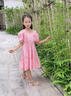 贝孩趣女童连衣裙2025年夏装网红女孩童装短袖裙子洋气六一儿童公主裙 粉红色 130 码(建议身高115-125厘米) 实拍图