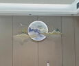 观棠现代客厅装饰画立体浮雕轻奢高档灯画壁画餐厅新中式沙发背景挂画 马到成功A款 圆直径100cm 电池款（装5号电池4节） 实拍图