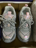 哈比熊（HOBIBEAR）女童运动鞋春秋网面轻便男童跑步鞋时尚女童老爹鞋511021银色34码 实拍图
