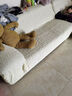 帕布（pabu）高端日式沙发套全包罩弹力防滑防猫抓沙发垫套艺皮沙发防尘盖布巾 奶油白 四人（适用235-300cm长度）单件 实拍图