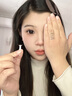 OVOLOOK美瞳半年抛2片黑色大直径自然混血灰色彩色隐形眼镜2024新款 大美目黑14.5mm 300度 实拍图