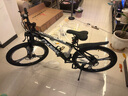 凤凰（Phoenix） 山地自行车成年人男士女士学生变速减震油刹线刹山地车自行车 黑白色三刀轮高碳钢车架 26寸（身高160-180左右） 24速数字指拨/默认线碟可改油碟 实拍图
