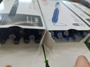 得力(deli)臻顺滑中性笔签字笔 0.5mm子弹头按动笔水笔 办公用品学生中性笔 墨蓝色12支/盒S07 实拍图