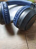 狼蛛（AULA）S306无线主动降噪头戴式蓝牙耳机2025最新款高音质超长续航电竞游戏耳机音乐耳麦礼物适用苹果华为 黑蓝色【主动降噪+空间音效】 实拍图