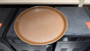 海伊朵 防滑圆形加厚托盘塑料餐厅饭店餐盘酒店酒吧KTV专用杯子酒杯托盘 棕色圆形 35CM 实拍图