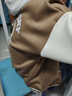 儿童秋冬季新款加绒加厚棒球服外套男女童时尚百搭上衣宝宝洋气装 咖色 130码（建议身高115-125cm) 实拍图