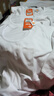 铜牛内衣 背心 男  汗布圆领半袖衫短袖T恤 家居服NS006 白色 2XL (180/105) 实拍图