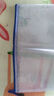 加厚A4透明文件袋网格拉链袋学生用试卷课本收纳袋防水产检资料袋 A4【钴蓝色】1个装 实拍图
