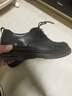 百丽通勤商务皮鞋男牛皮褶皱增高休闲鞋A1373AM4 黑色 38 实拍图