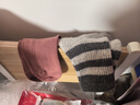 都市丽人35%羊毛袜加厚袜子女秋冬加绒保暖中筒月子袜女士家居地板袜3双装 实拍图