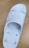 BAIHOU白猴浴室洗澡侧漏水防滑按摩情侣居家用凉拖鞋儿童 浅蓝33-34 实拍图