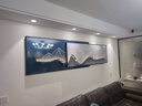 墨派（Mopai）现代轻奢客厅沙发背景墙装饰画2025新款叠加画极简高级感挂画 背有靠山 240x65cm(适合3.5米沙发)晶瓷 实拍图