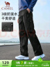 骆驼（CAMEL）休闲户外登山裤男防泼水直筒工装裤 J14CA6L6645 幻影黑 XXL 实拍图