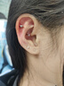 Lnieer养耳洞f136医用钛合金超闪耳钉睡觉免摘防致敏插入式耳骨钉耳蜗钉 【单只价】3mm粉钻耳钉 实拍图