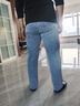 真维斯（Jeanswest）牛仔裤男春秋季新款直筒宽松休闲长裤男弹力高端百搭阔腿裤子男 浅蓝 38 (2尺9) 实拍图